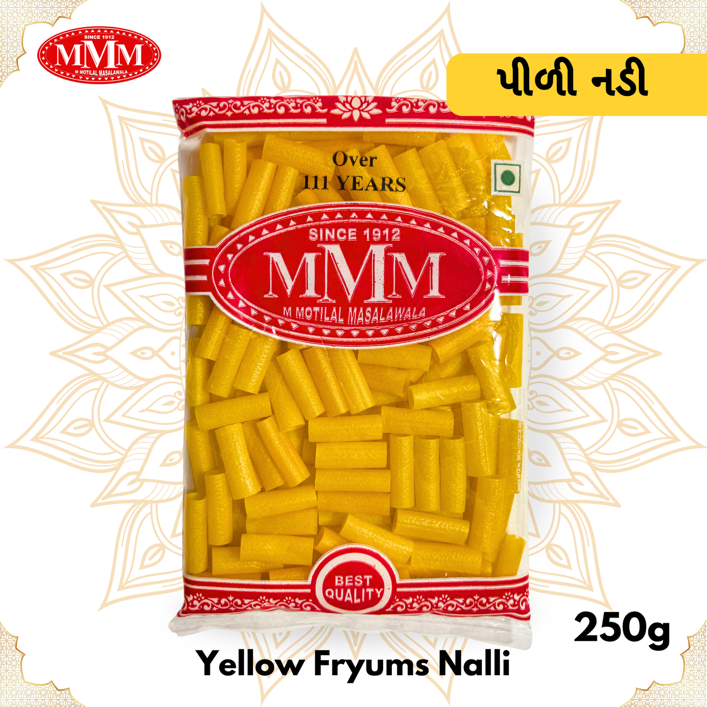Yellow Nali Fryums | Crispy & Crunchy Snack | 250g