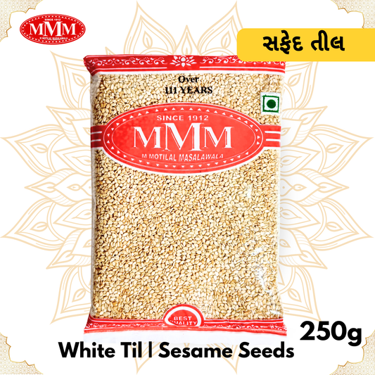 Unpolished White Sesame Seeds (Safed Til) | 100g, 250g