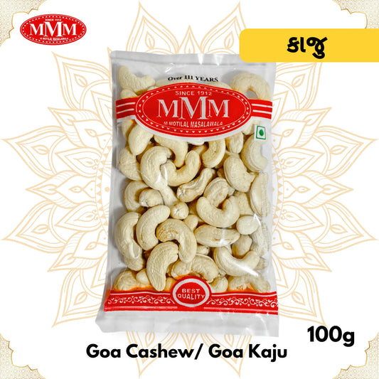 Goa Cashews  | Perfect for Snacking and Cooking | 100g,250g,500g