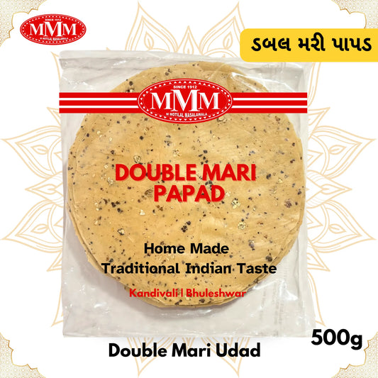 Double Mari Udad Papad 500g M Motilal Masalawala