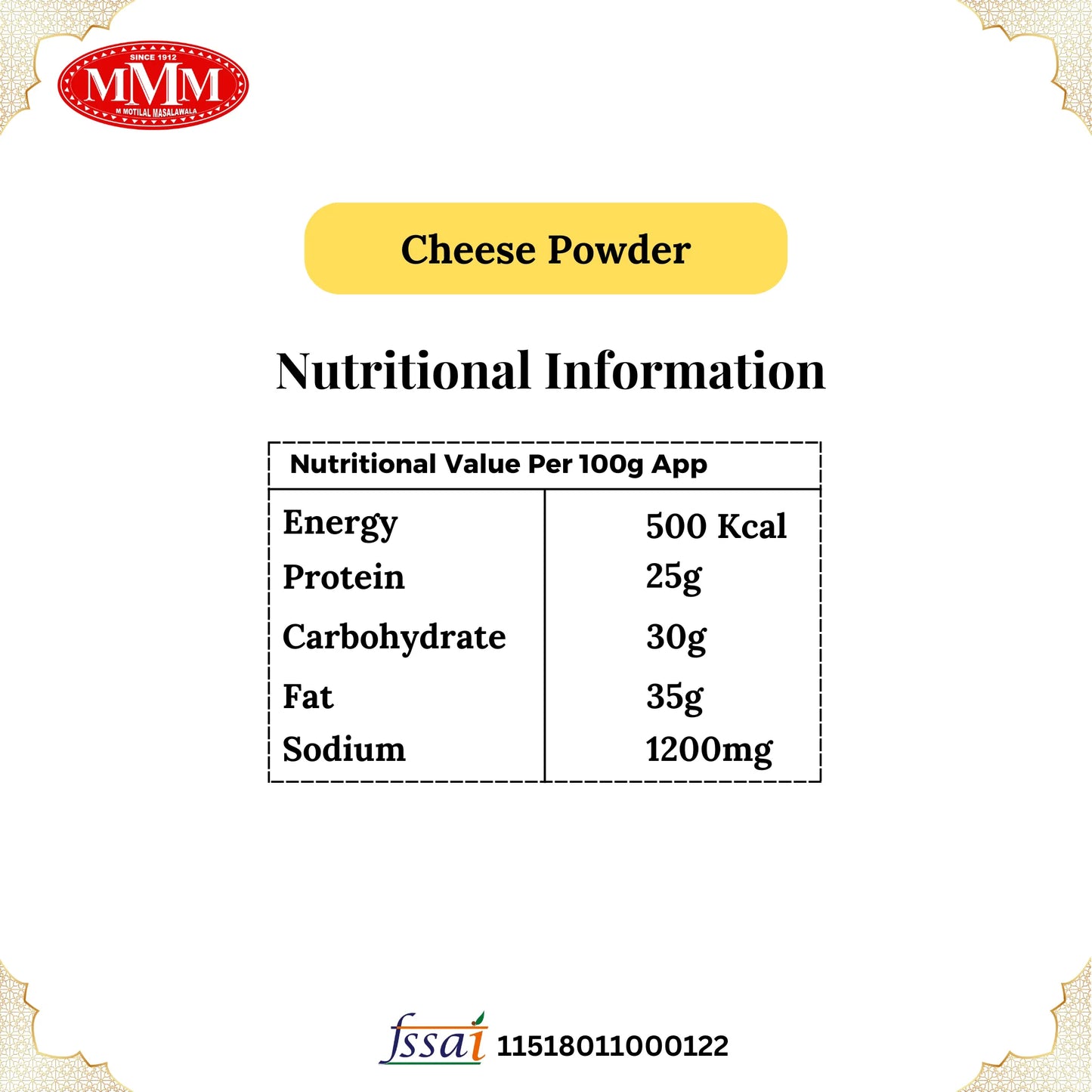 Cheese Powder | Creamy & Flavorful | 50, 100g, 200g, 500g
