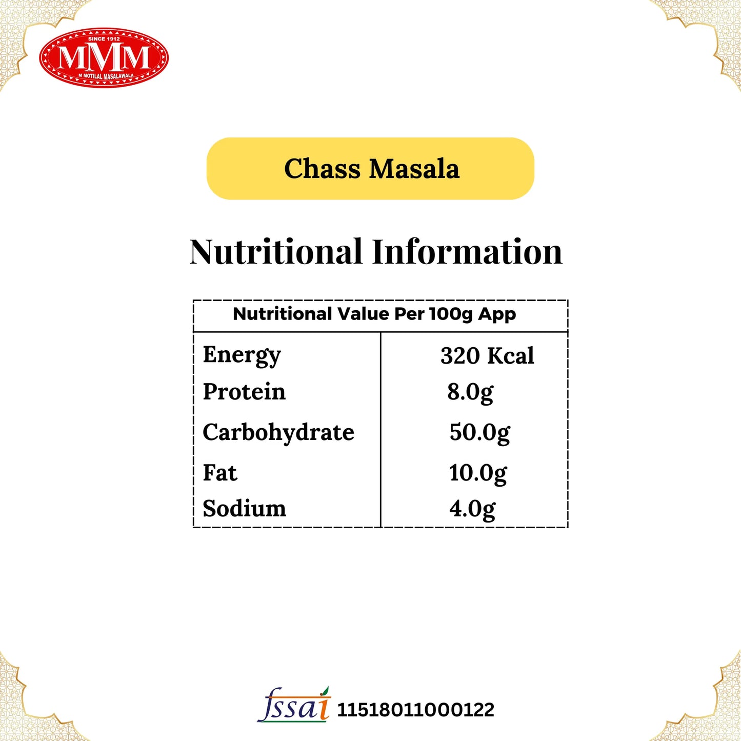 Chaas Masala | Refreshing Buttermilk Spice Blend | 50g, 100g, 200g, 500g