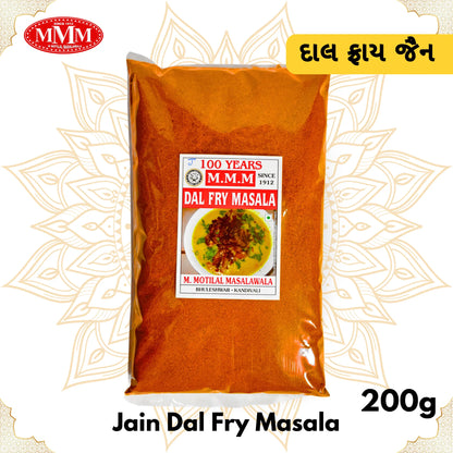 Jain Dal Fry Masala | Authentic & No Onion-Garlic | 50g, 100g, 200g, 500g