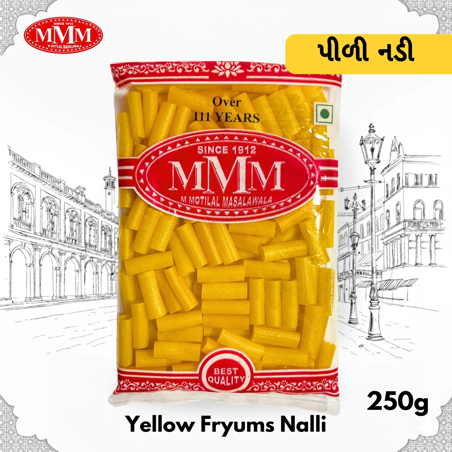 Yellow Nali Fryums | Crispy & Crunchy Snack |