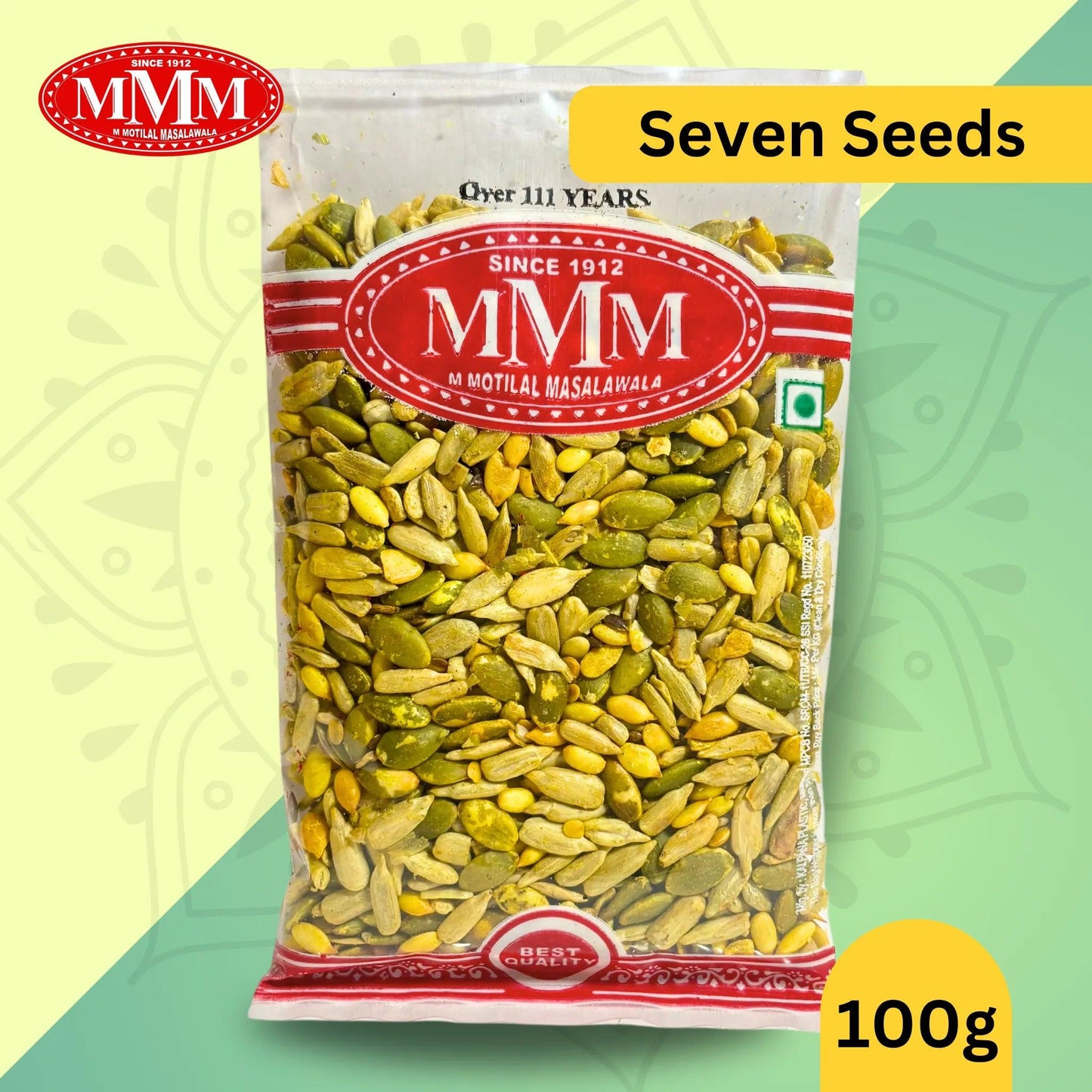 Seven Seeds Mukhwas | 7 Seeds in 1 Mix | 100% Homemade | Available in 100gms,200gms - M Motilal Masalawala
