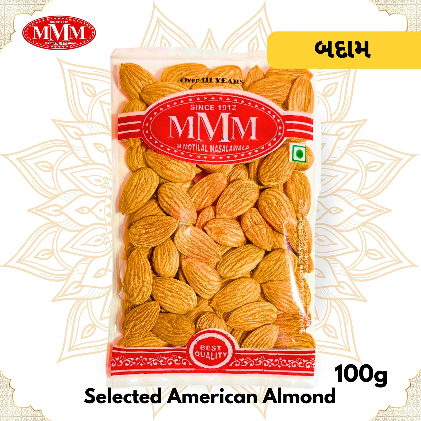 American Badam | Fresh, Crunchy Almonds | Premium Quality Nuts 100g,250g,500g