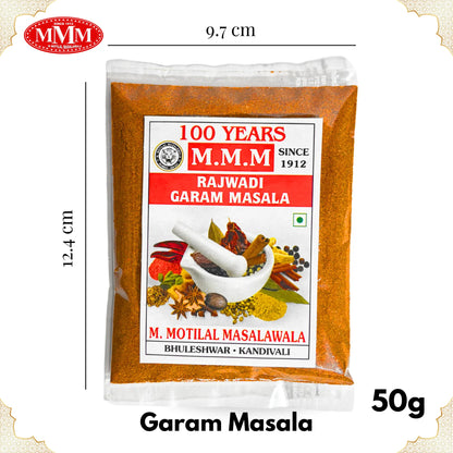 Rajwadi Garam Masala Powder | Authentic Taste and Colour |  50g,100g,500g