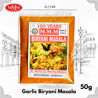 Garlic Biryani Masala | Bold & Aromatic Spice Blend | 50g, 100g, 200g,500g