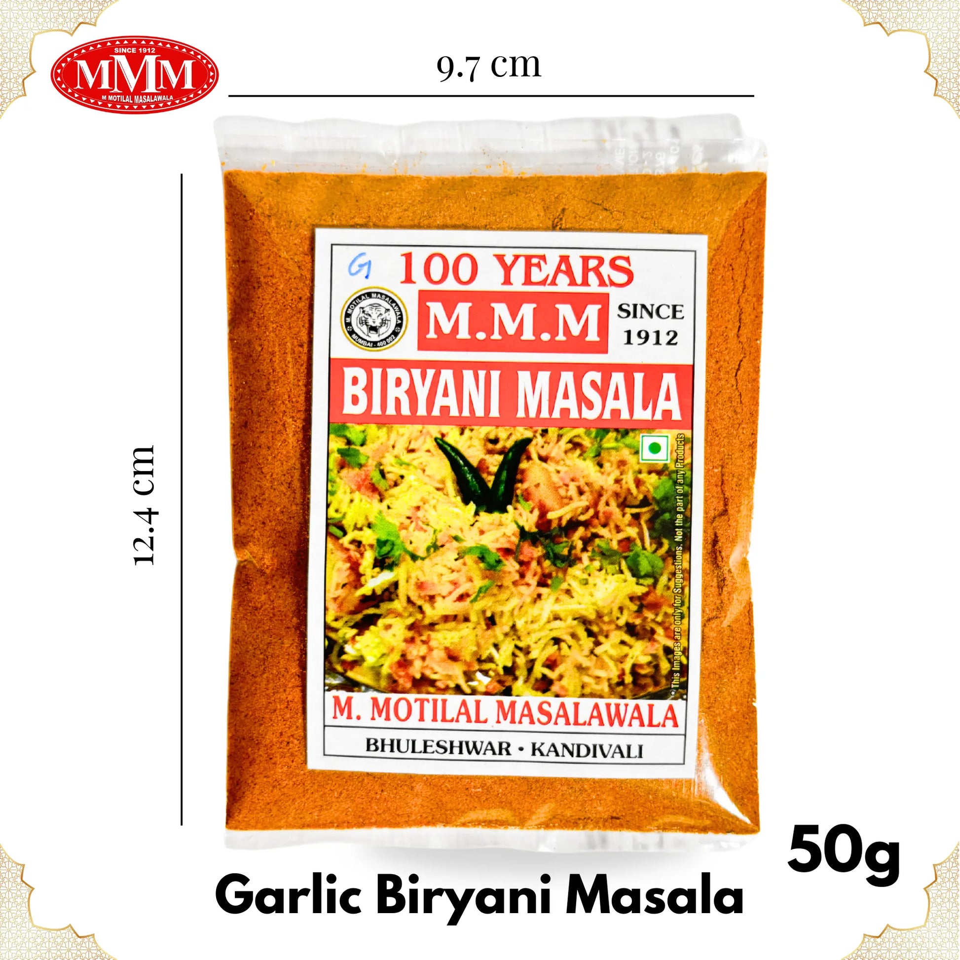 Garlic Biryani Masaa 50 Dimension