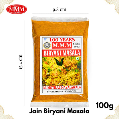 Jain Biryani Masala 100g Motilal Masala dimension