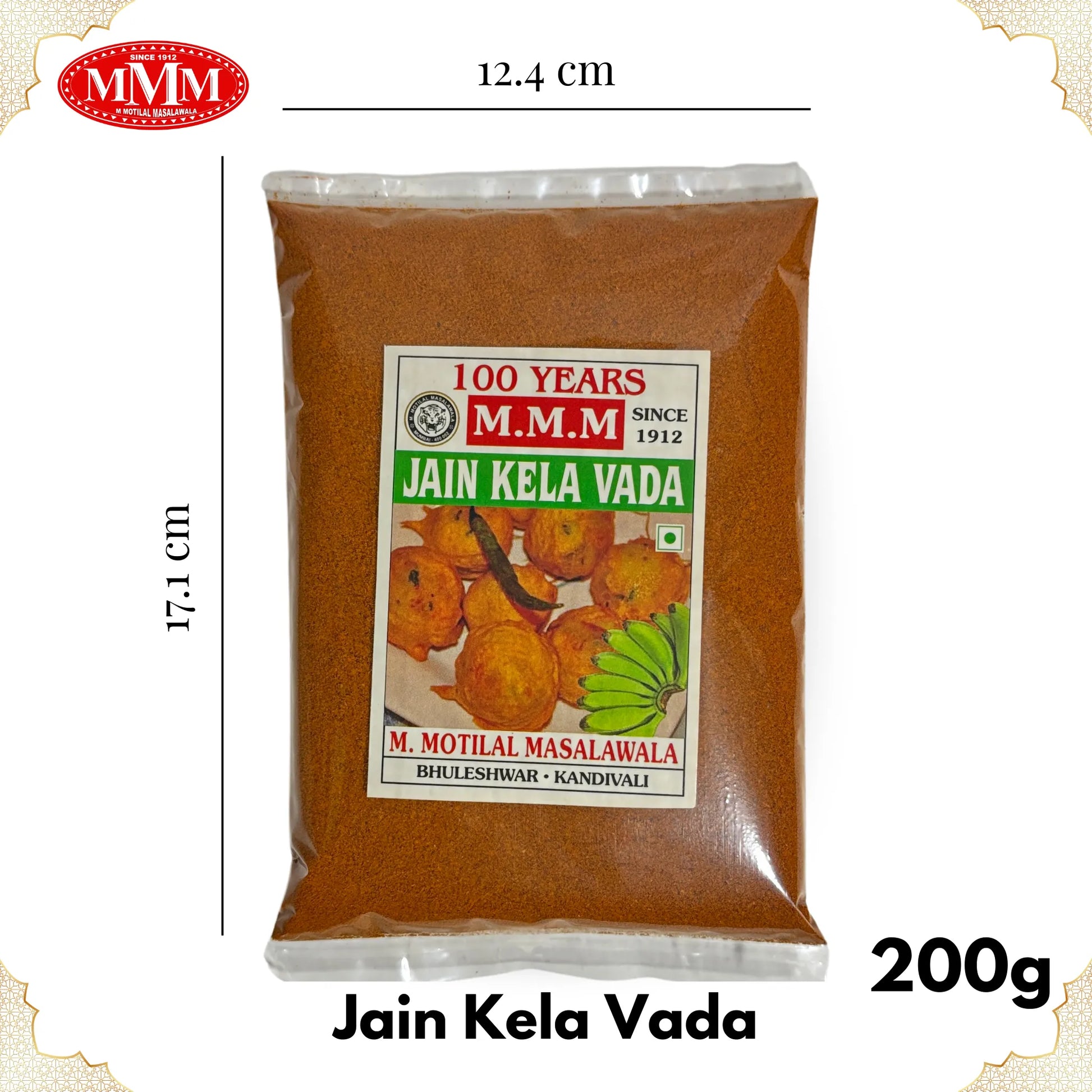 Jain Kela Vada 200g dimension