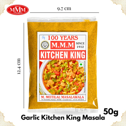 Garlic Kitchen King Masala | Authentic Spice Blend for All Dishes | 50g, 100g, 200g, 500g