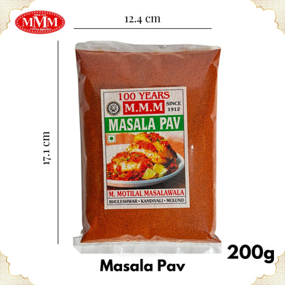 Masala Pav Masala  Motilal Masalwala 200g pack Dimension
