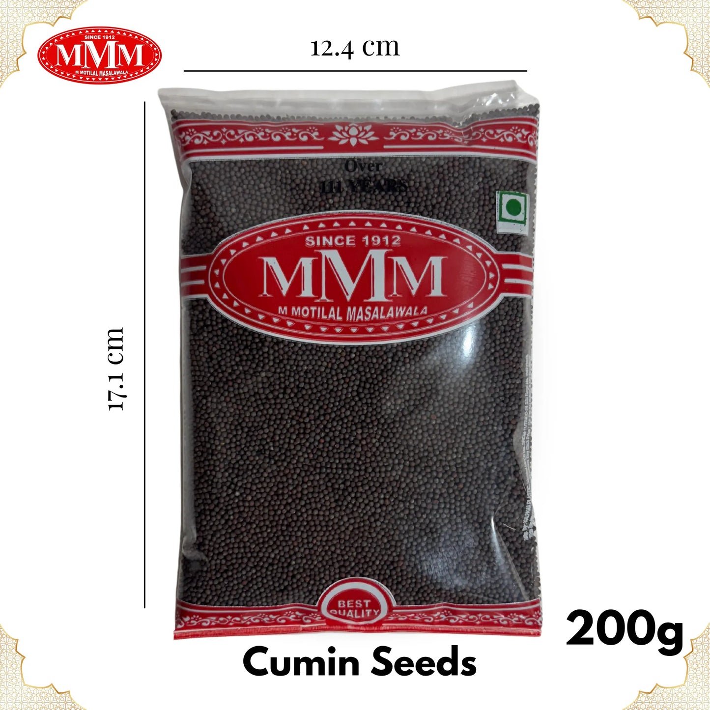 Musterd Seeds Medium 200g Motilal Masala Dimension