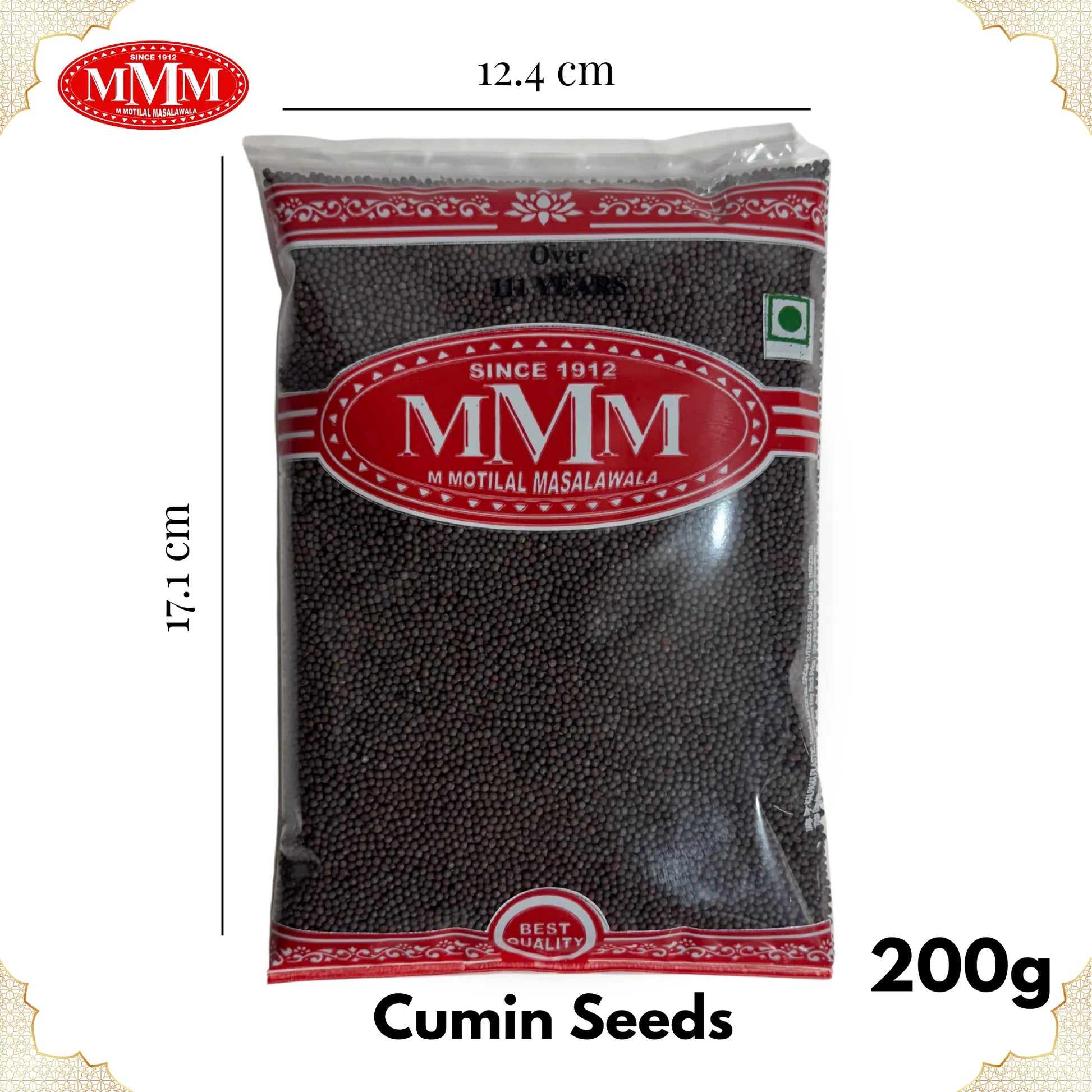 Musterd Seeds Medium 200g Motilal Masala Dimension