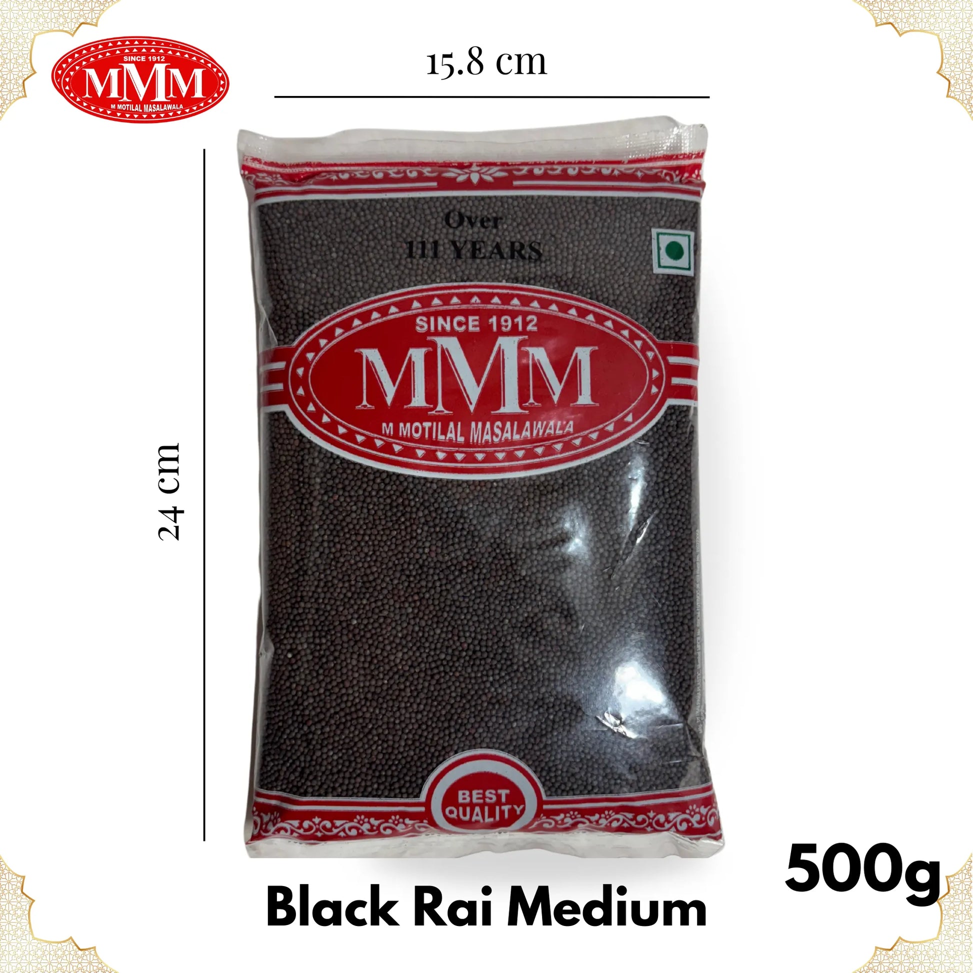 Musterd Seeds Medium 500g Motilal Masala Dimension