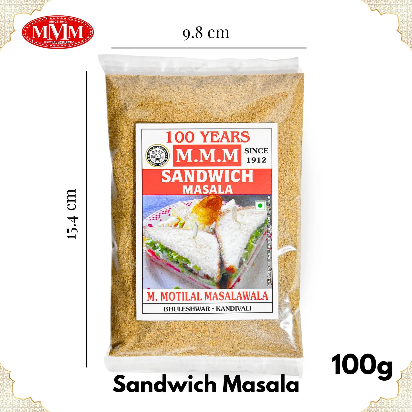 Mumbai-Style Sandwich Masala | Snacks with Natural Spices | 50g, 100g, 200g, 500g