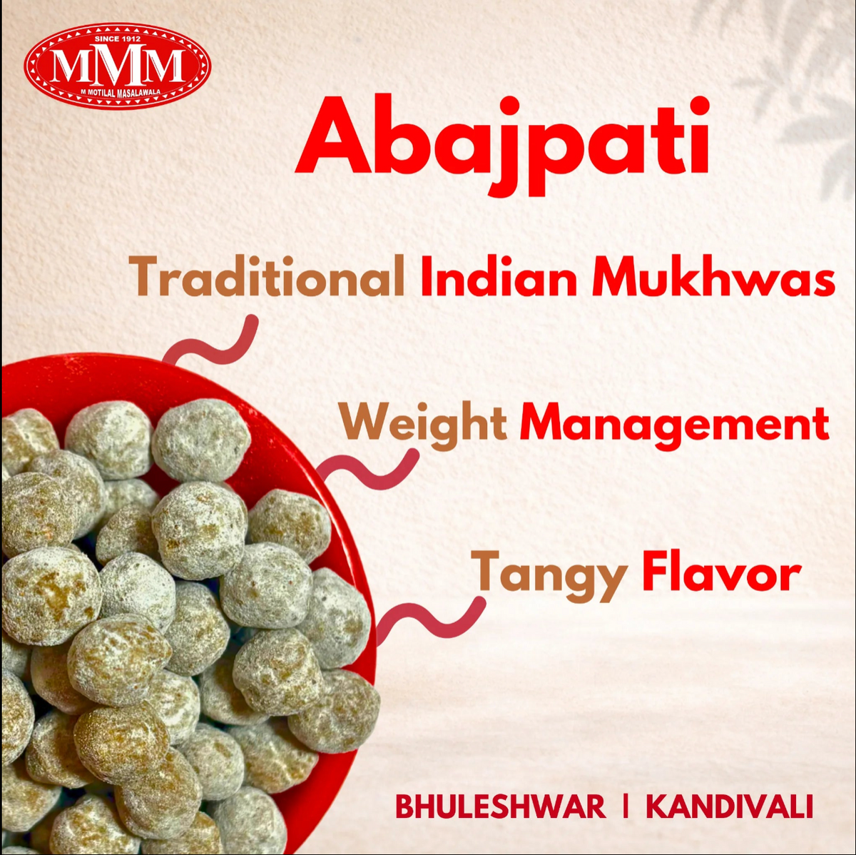 Abajpati (Anardana Goli) - Digestive & Tangy Treat by M Motilal Masalawala