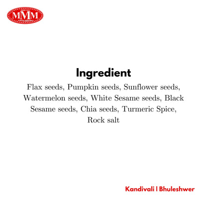 Seven Seeds Mukhwas | 7 Seeds in 1 Mix | 100% Homemade | 100g,200g