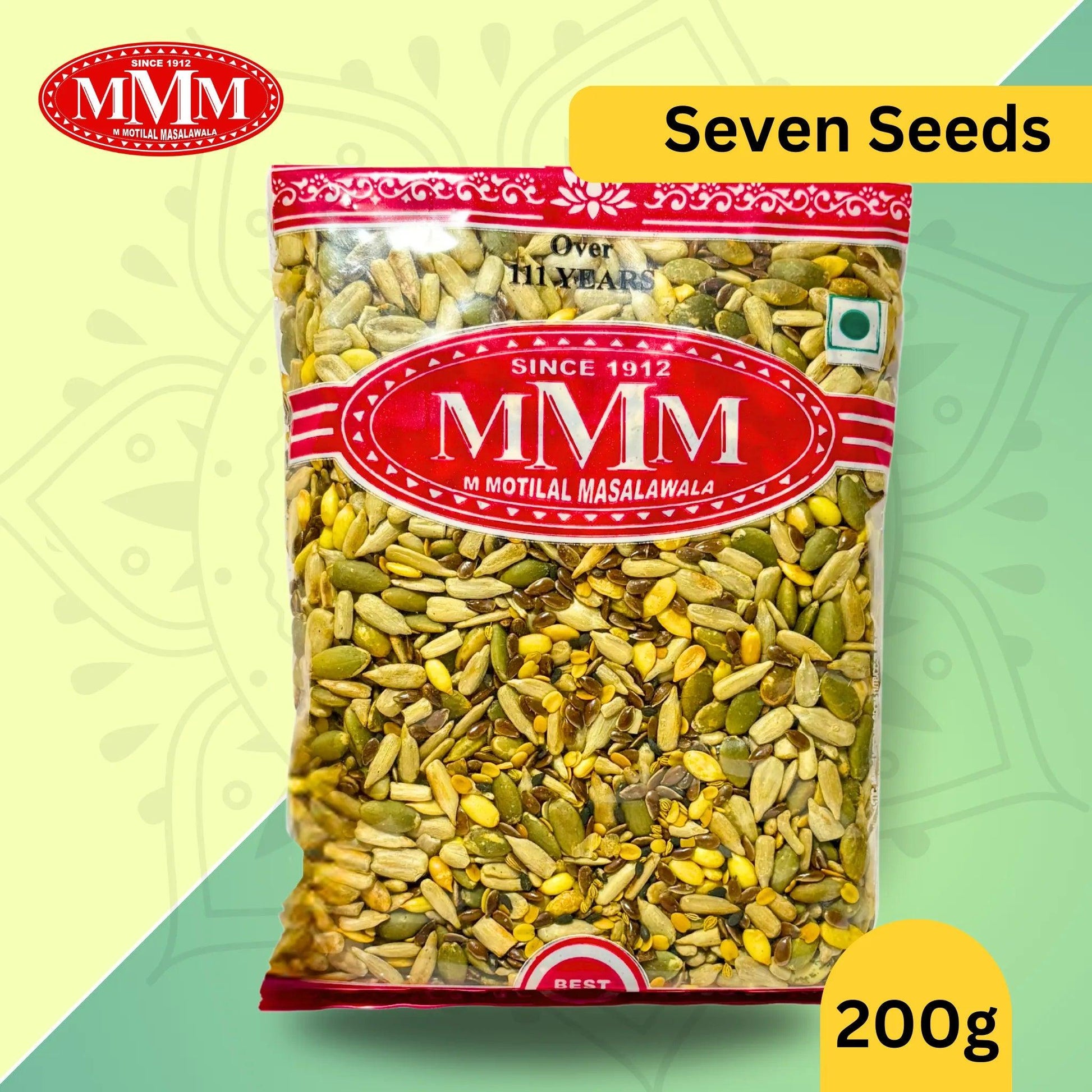 Seven Seeds Mukhwas by M Motilal Masalawala | Healthy Digestive Mouth Freshener with Roasted Seeds