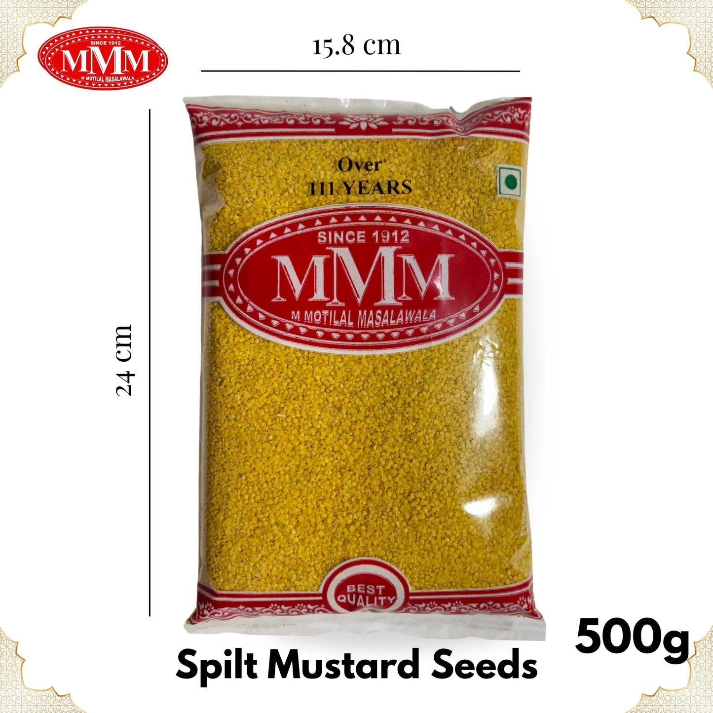 Rai Kuriya | Split Mustard Seeds | For Pickles & Tadka | 100g, 200g, 500g