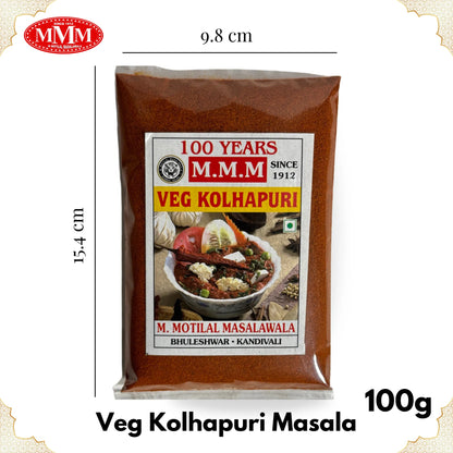 Veg Kolhapuri Masala 100g Motilal Masalawala Dimension