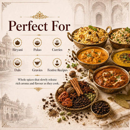 Rajwadi Whole Garam Masala 250g | 17 Handpicked Whole Spices | M Motilal Masalawala Since 1912