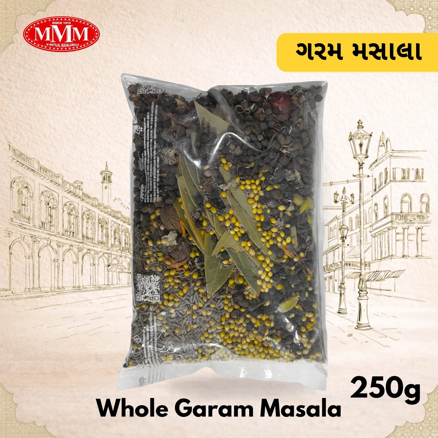 Rajwadi Whole Garam Masala 250g | 17 Handpicked Whole Spices | M Motilal Masalawala Since 1912