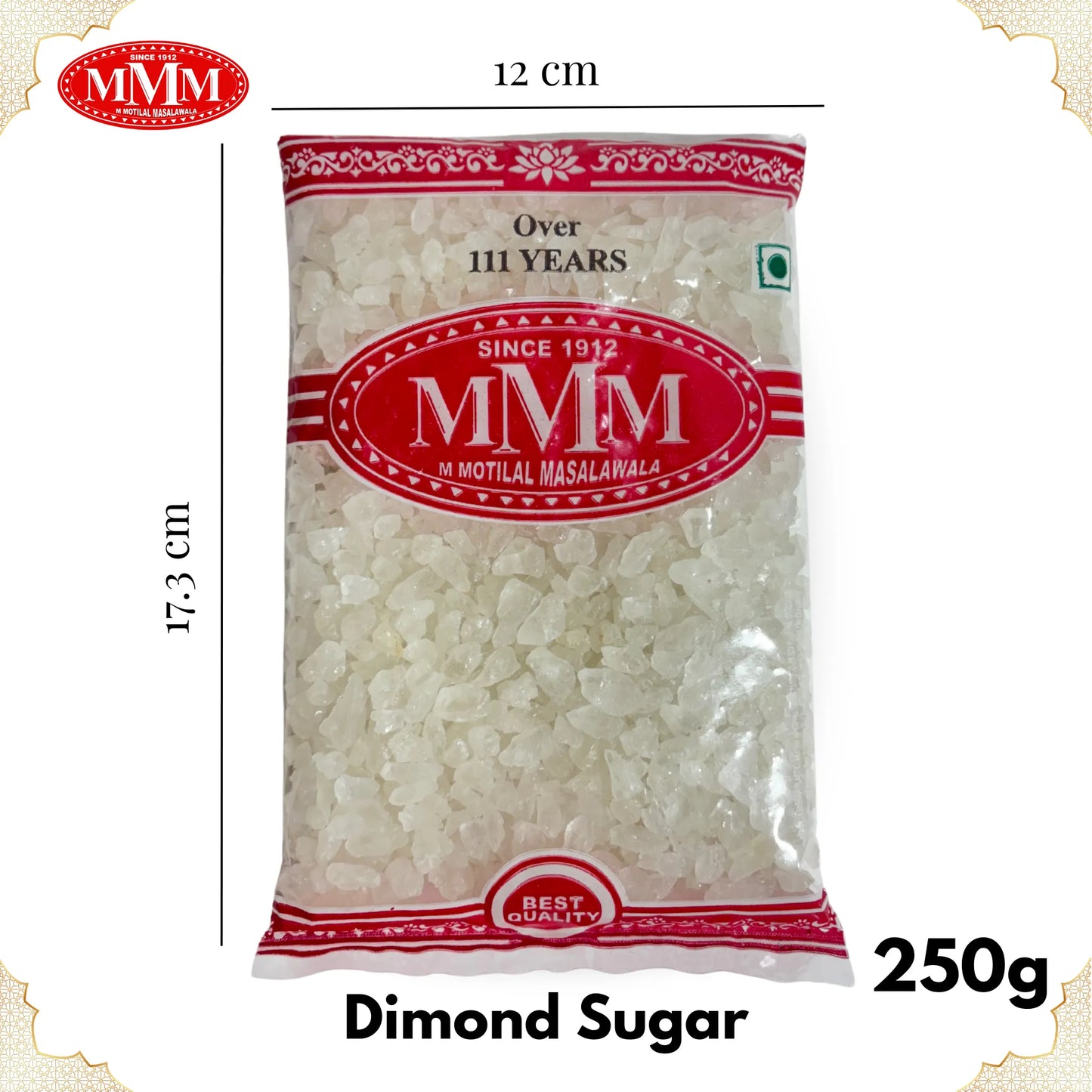 Dimond Sugar 250g Motilal Masala Dimesnion