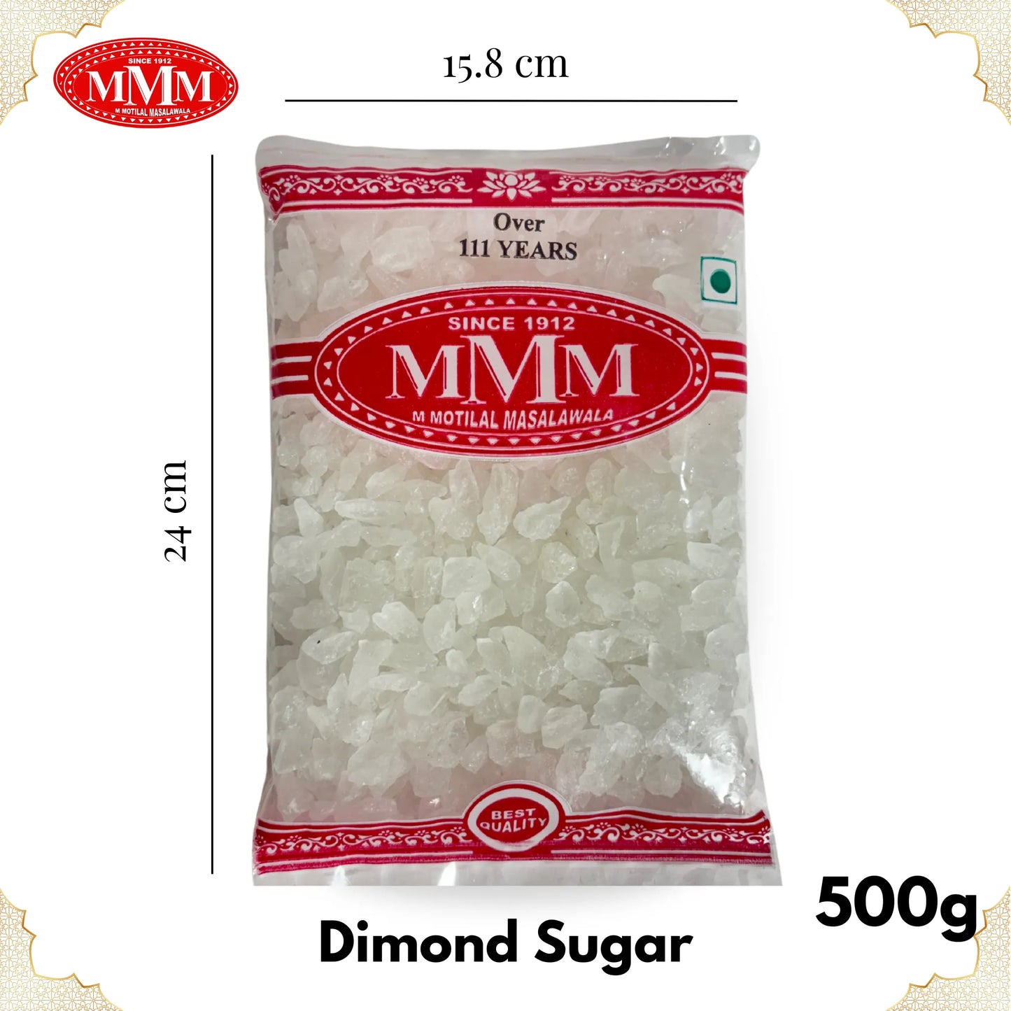 Dimond Sugar 500g Motilal Masala dimension