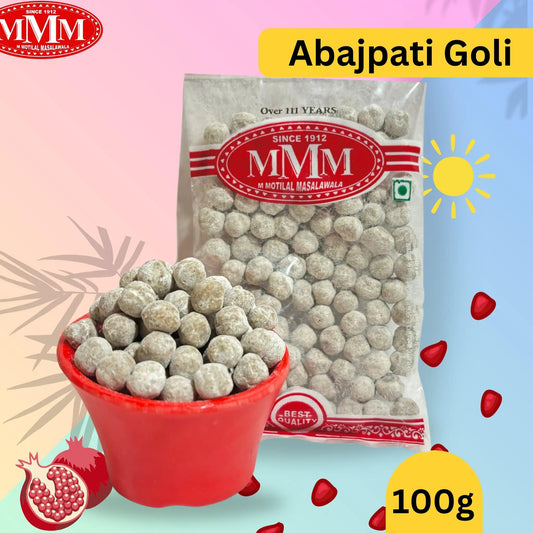 Abajpati Goli (Anardana Goli ) | Pomegranate Goli | Mouth Freshner | Available In 100g,200g - M Motilal Masalawala