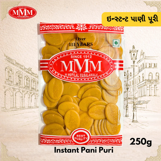 instant pani puri pack of 250g  mmm brand