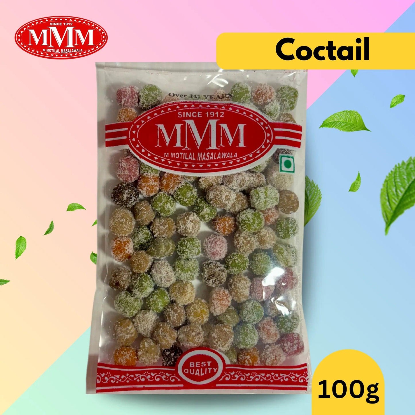 Cocktail Goli | Traditional Indian Mukhwas | Pomegranate Mukhwas | Available in 100g,200g - M Motilal Masalawala