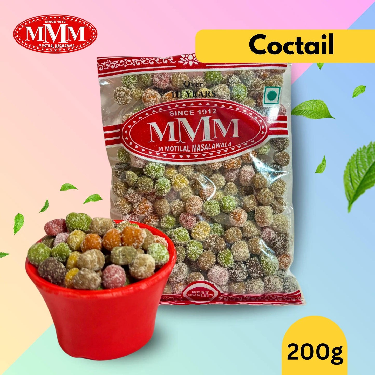 Cocktail Goli | Traditional Indian Mukhwas | Pomegranate Mukhwas | Available in 100g,200g - M Motilal Masalawala