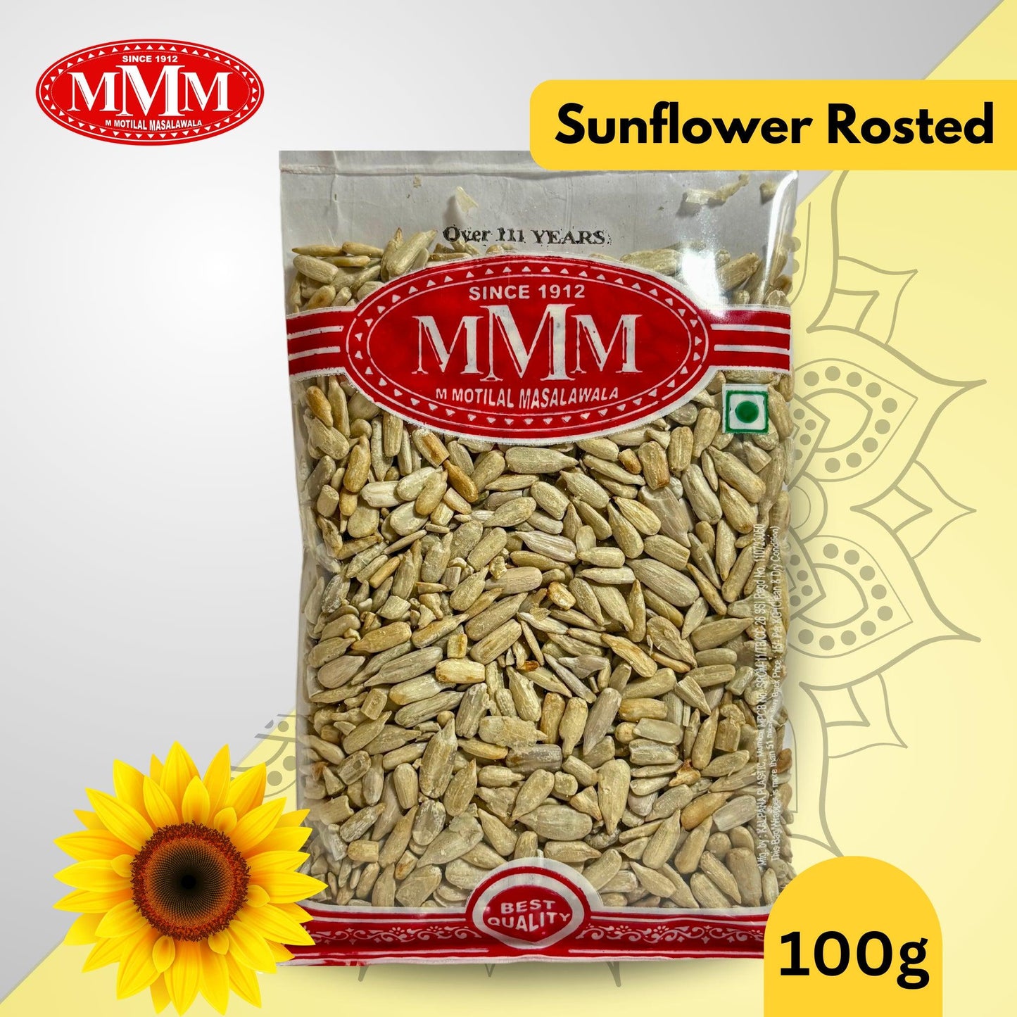 Roasted Sunflower Seeds | Healthy and Crunchy Snack | Available in 100g,200 g. - M Motilal Masalawala
