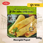 Packaging of Moong Sada Papad with MMM logo on a decorative background