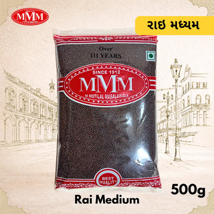 Bag of Rai Medium with MMM logo on a decorative background
