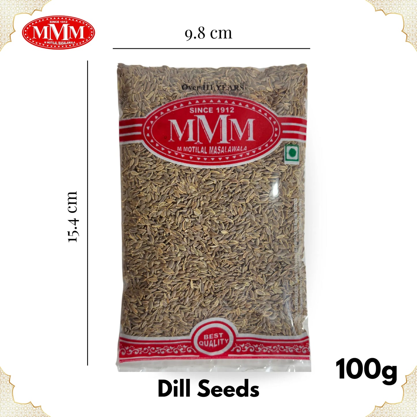 Suva Seeds 100g Dimension
