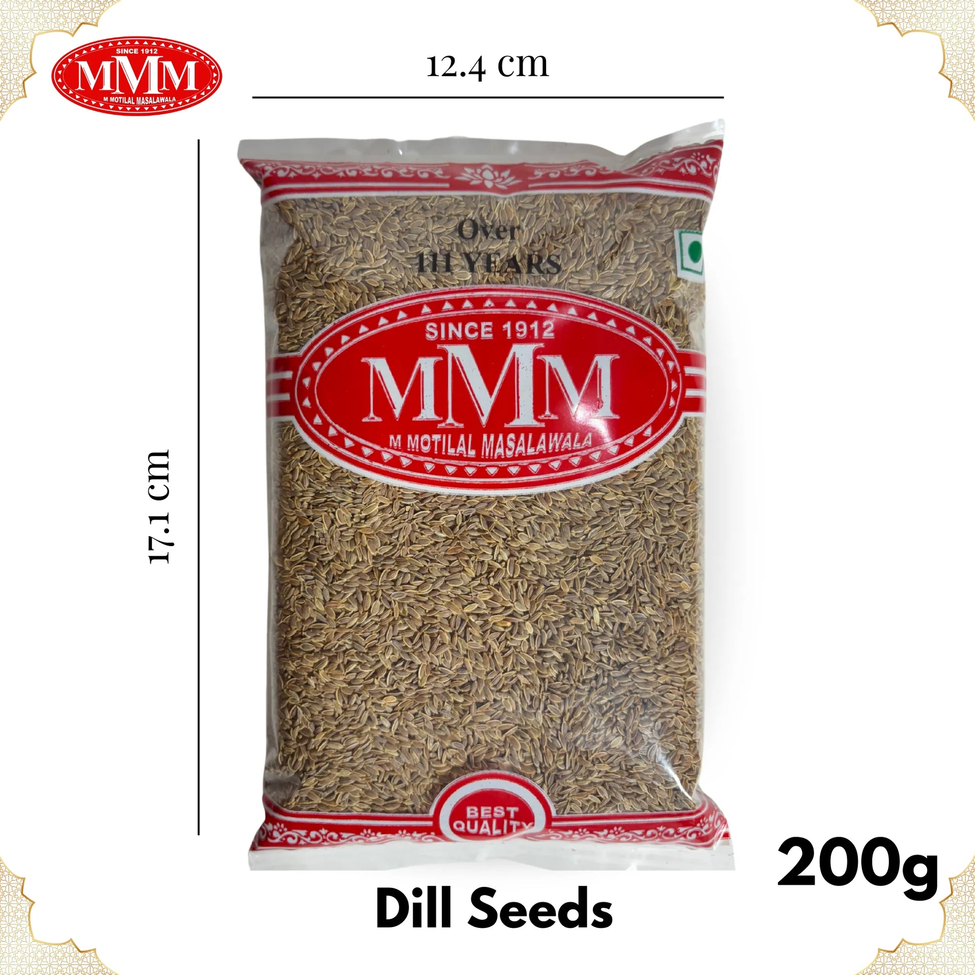 Suva Seeds 100g Dimension