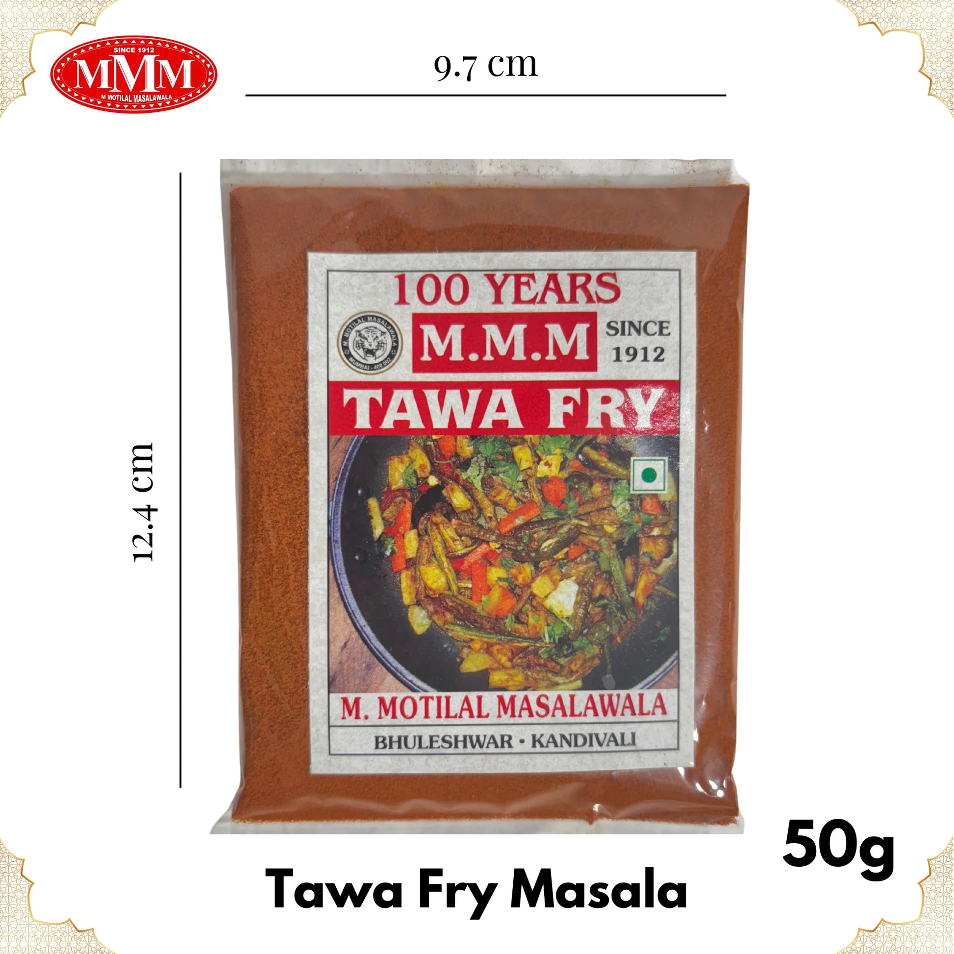 Tawa Fry Masala 50 Motilal Masala Dimension