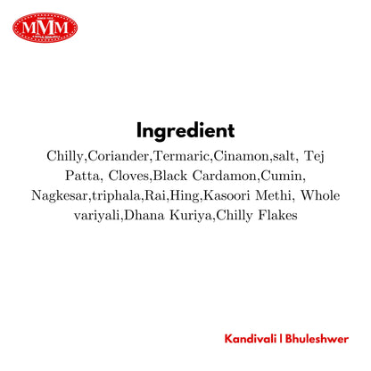 Tawa Fry Masala Motilal Masala Ingredient